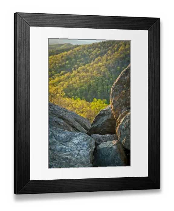 Framed Print : USA, Virginia, Hazel Mountain Overlook. View of boulders and forest. Credit as: Jay Framed Print : USA, Virginia, Hazel Mountain Overlook. View of boulders and forest. Credit as: Jay