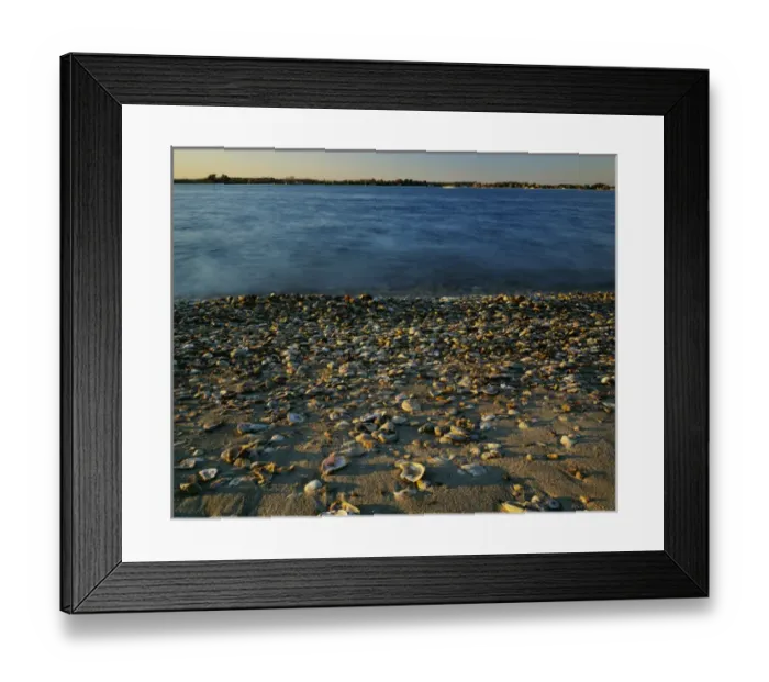 Framed Print : USA, Virginia, Chesapeake Bay, Shore at sunset Framed Print : USA, Virginia, Chesapeake Bay, Shore at sunset