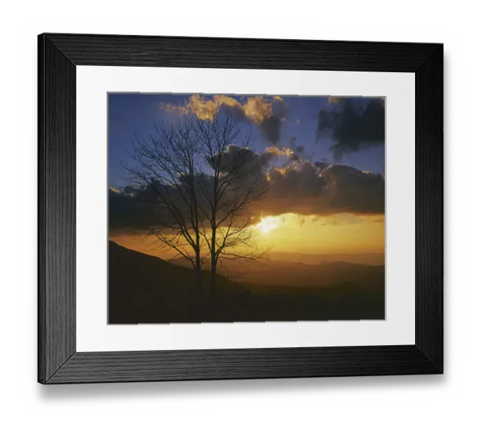 Framed Print : USA, Virginia, Shenandoah National Park, Sunset from Appalachian Trail Framed Print : USA, Virginia, Shenandoah National Park, Sunset from Appalachian Trail