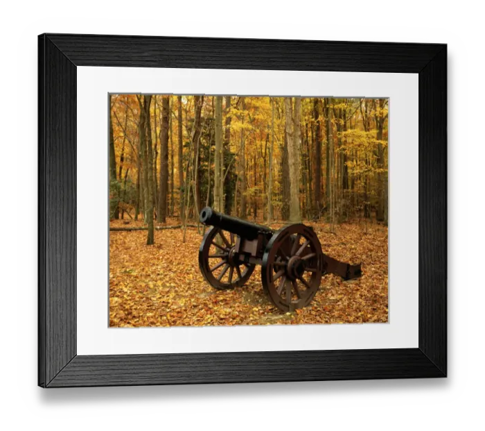 Framed Print : USA, Virginia, Colonial National Historical Park, Cannon at Yorktown