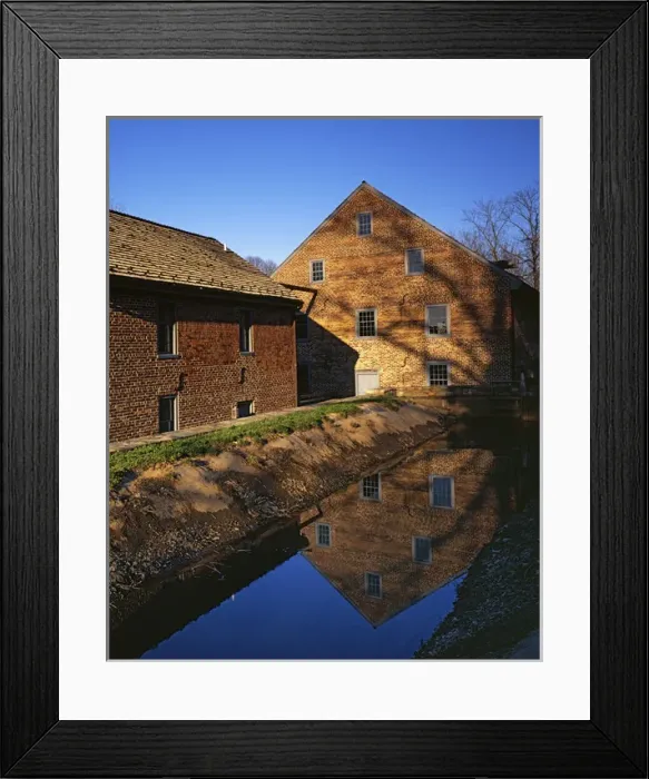 Framed Print : USA, Virginia, Aldie, Aldie Mill 1809 Framed Print : USA, Virginia, Aldie, Aldie Mill 1809
