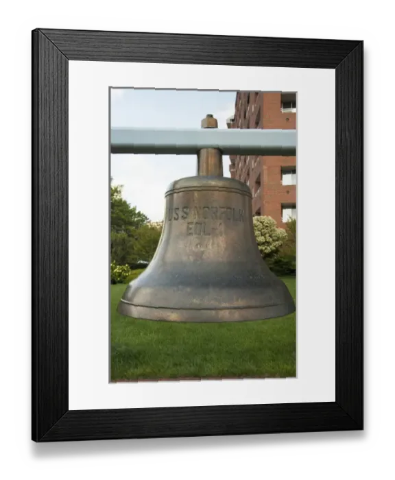Framed Print : Virginia, Norfolk. USS Norfolk ships bell Framed Print : Virginia, Norfolk. USS Norfolk ships bell