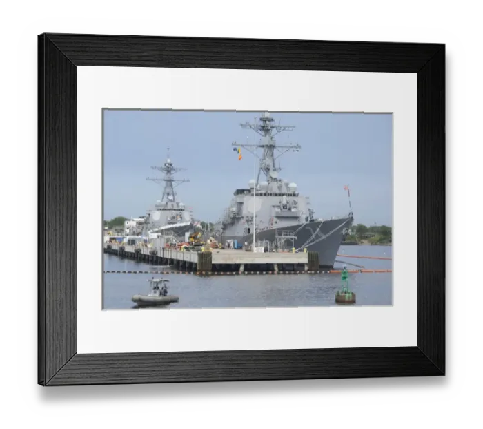 Framed Print : Virginia, Norfolk. Norfolk Navel Station. US Naval destroyer, DDG 74, McFaul