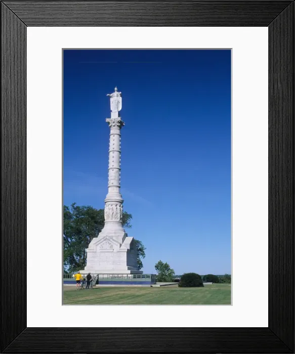 Framed Print : The Victory Monument in Yorktown, Virginia. victory monument, yorktown, virginia