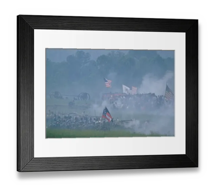 Framed Print : Reenactment, Battle of Manassas, Hallowed Ground; Virginia Framed Print : Reenactment, Battle of Manassas, Hallowed Ground; Virginia