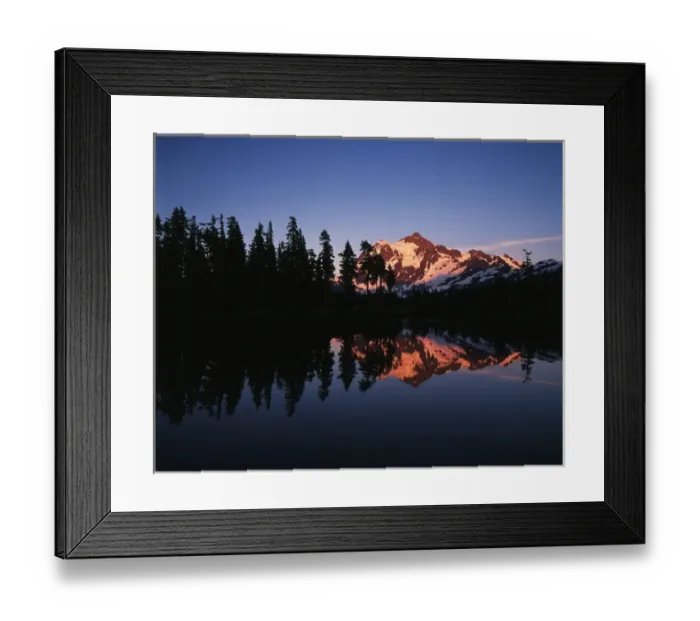 Framed Print : USA, Washington State, North Cascades National Park, View of Mount Shuksan with Baker Framed Print : USA, Washington State, North Cascades National Park, View of Mount Shuksan with Baker