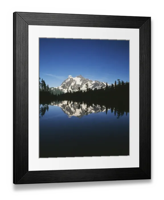 Framed Print : USA, Washington State, North Cascades National Park, View of Mount Shuksan and Baker lake Framed Print : USA, Washington State, North Cascades National Park, View of Mount Shuksan and Baker lake