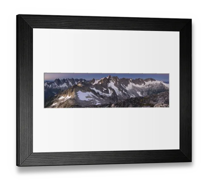 Framed Print : USA, Washington, North Cascades Nat l Park. A panorama of the remote Picket Range Framed Print : USA, Washington, North Cascades Nat l Park. A panorama of the remote Picket Range