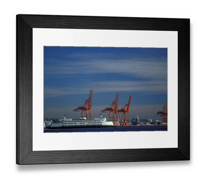 Framed Print : N. A. USA, Washington, Seattle. Port of Seattle ferry boat Framed Print : N. A. USA, Washington, Seattle. Port of Seattle ferry boat