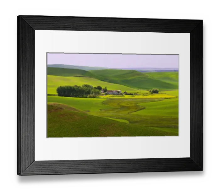 Framed Print : A ride through the farm country of Palouse west of Colfax in Washington state