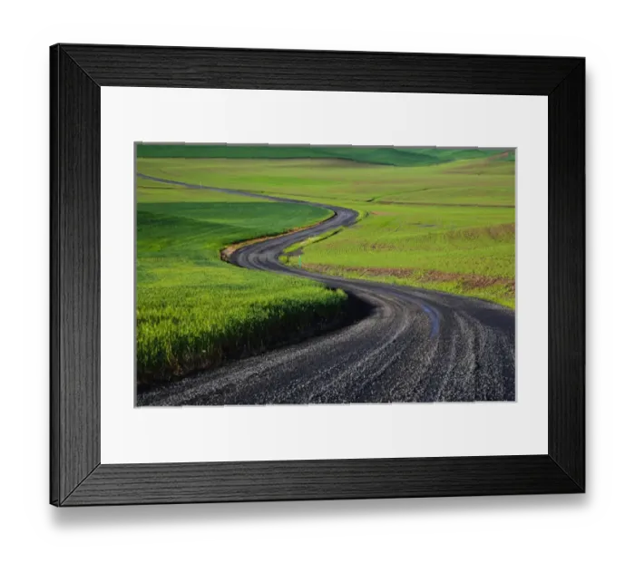 Framed Print : A landscape of winding road in Pullman Washington State Framed Print : A landscape of winding road in Pullman Washington State