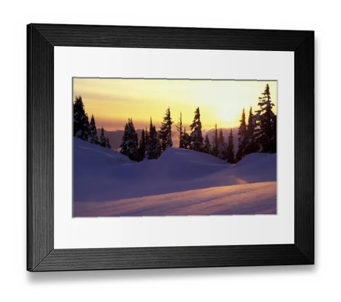 Framed Print : N. A. USA, Washington, Mt. Rainier Nat l Park Sunset at Paradise, view