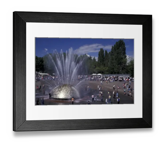 Framed Print : USA, Washington State, Seattle. Folklife Festival at the International Fountain Framed Print : USA, Washington State, Seattle. Folklife Festival at the International Fountain