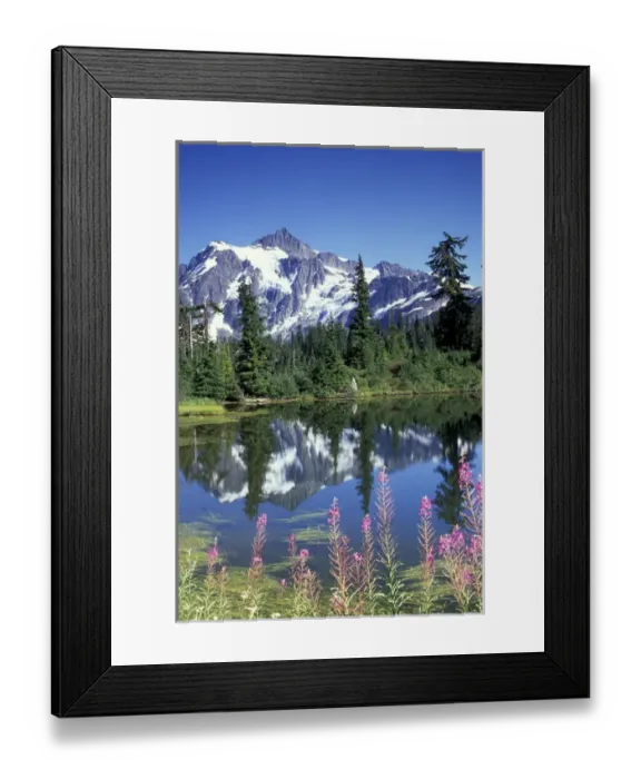 Framed Print : North America, USA, WA, Heather Meadows Recreation Area Mt. Shuksan at Highwood Lake Framed Print : North America, USA, WA, Heather Meadows Recreation Area Mt. Shuksan at Highwood Lake