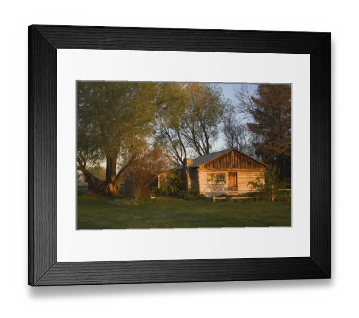 Framed Print : WA, Olmstead Place SP, Original Olmstead log cabin Framed Print : WA, Olmstead Place SP, Original Olmstead log cabin