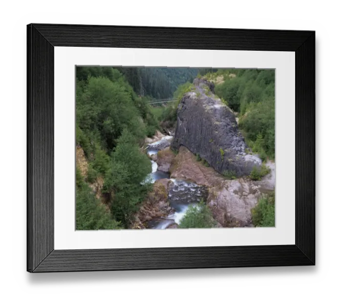 Framed Print : WA, Mt. St. Helens NVM, Lava Canyon and creek Framed Print : WA, Mt. St. Helens NVM, Lava Canyon and creek