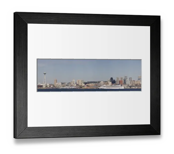 Framed Print : WA, Seattle, Seattle skyline, view from Alki, West Seattle Framed Print : WA, Seattle, Seattle skyline, view from Alki, West Seattle
