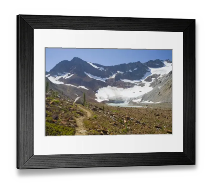 Framed Print : WA, Glacier Peak Wilderness, Upper Lyman Lake, and the Lyman Glacier Framed Print : WA, Glacier Peak Wilderness, Upper Lyman Lake, and the Lyman Glacier