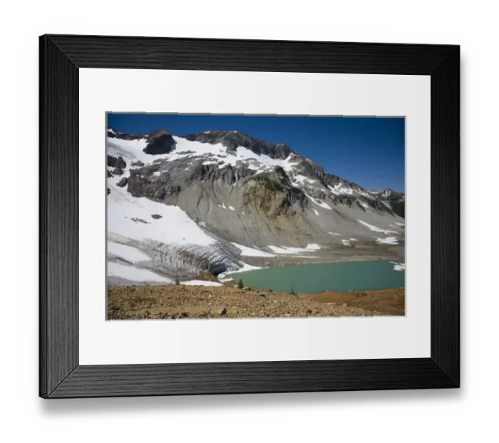 Framed Print : WA, Glacier Peak Wilderness, Lyman Glacier, at Upper Lyman Lake Framed Print : WA, Glacier Peak Wilderness, Lyman Glacier, at Upper Lyman Lake