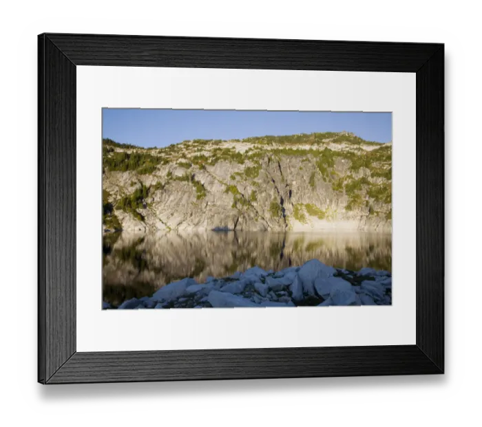 Framed Print : WA, Alpine Lakes Wilderness, Upper Robin Lake, Reflections Framed Print : WA, Alpine Lakes Wilderness, Upper Robin Lake, Reflections