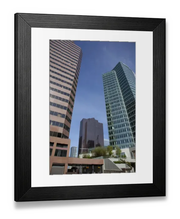 Framed Print : WA, Bellevue, Downtown Bellevue, l to r, Skyline Tower, Westin Hotel, City Center Bellevue Framed Print : WA, Bellevue, Downtown Bellevue, l to r, Skyline Tower, Westin Hotel, City Center Bellevue