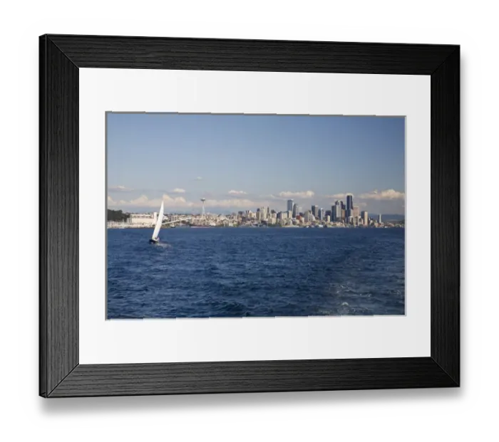 Framed Print : WA, Seattle, Seattle skyline from Elliott Bay Framed Print : WA, Seattle, Seattle skyline from Elliott Bay