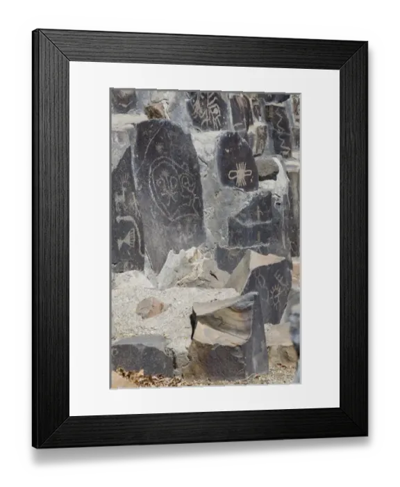 Framed Print : WA, Vantage, Indian Petroglyphs, at the Ginko Petrified Forest Interpretive Center Framed Print : WA, Vantage, Indian Petroglyphs, at the Ginko Petrified Forest Interpretive Center