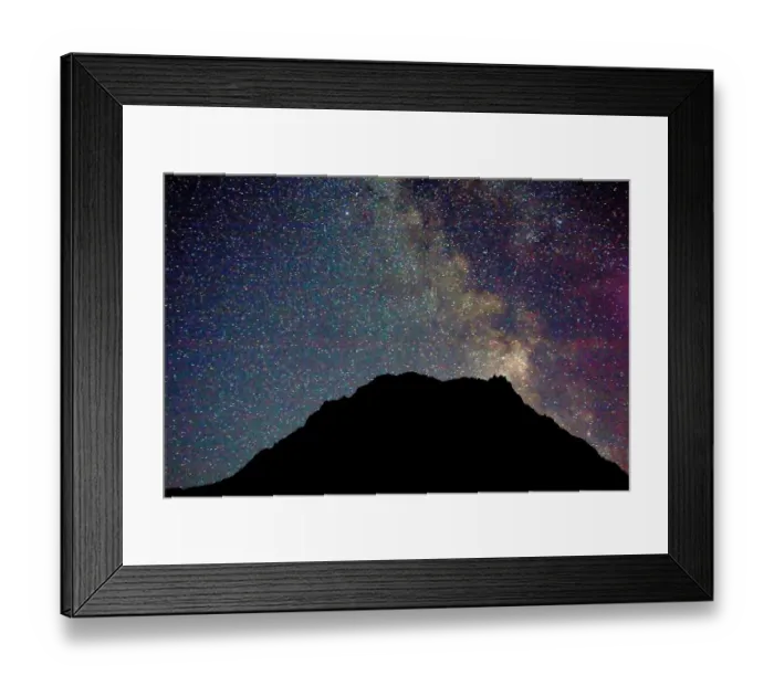 Framed Print : WA, Alpine Lakes Wilderness, La Bohn Peak and stars Framed Print : WA, Alpine Lakes Wilderness, La Bohn Peak and stars