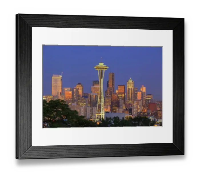 Framed Print : WA, Seattle, skyline from Kerry Park Framed Print : WA, Seattle, skyline from Kerry Park