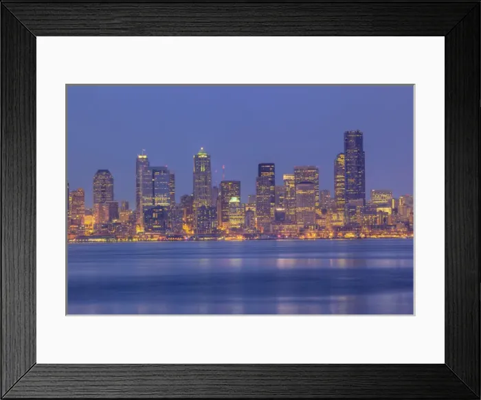 Framed Print : WA, Seattle, Seattle skyline and Elliott Bay from West Seattle Framed Print : WA, Seattle, Seattle skyline and Elliott Bay from West Seattle