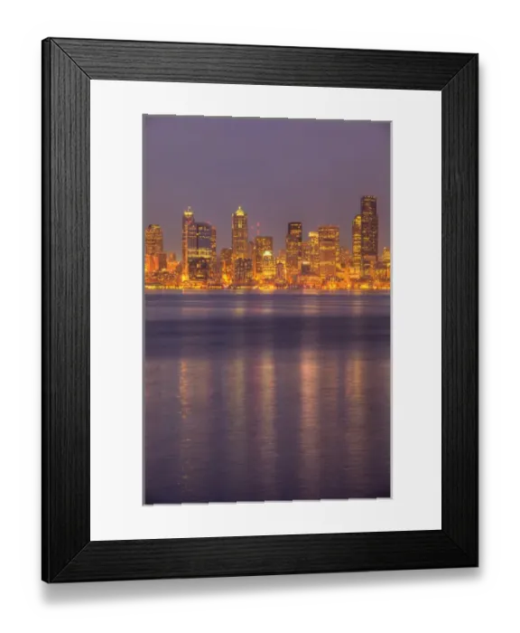 Framed Print : WA, Seattle, Seattle skyline and Elliott Bay from West Seattle Framed Print : WA, Seattle, Seattle skyline and Elliott Bay from West Seattle