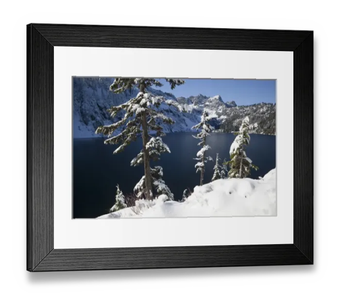 Framed Print : WA, Alpine Lakes Wilderness, Snow Lake Framed Print : WA, Alpine Lakes Wilderness, Snow Lake