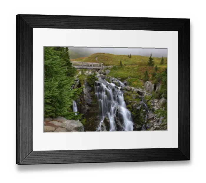 Framed Print : WA, Mt. Rainier National Park, Edith Creek Falls Framed Print : WA, Mt. Rainier National Park, Edith Creek Falls