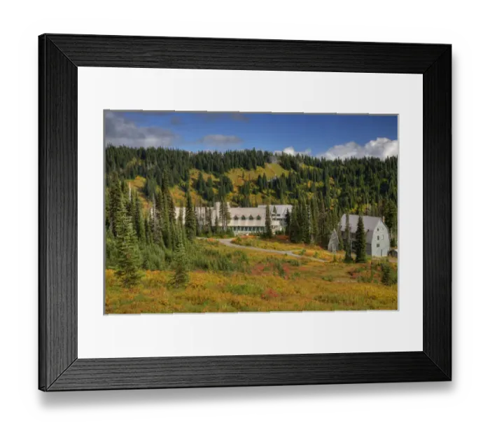Framed Print : WA, Mt. Rainier National Park, Paradise Inn Framed Print : WA, Mt. Rainier National Park, Paradise Inn
