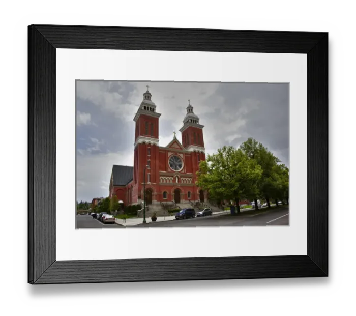 Framed Print : WA, Spokane, Cathedral of Our Lady of Lourdes, completed in 1913