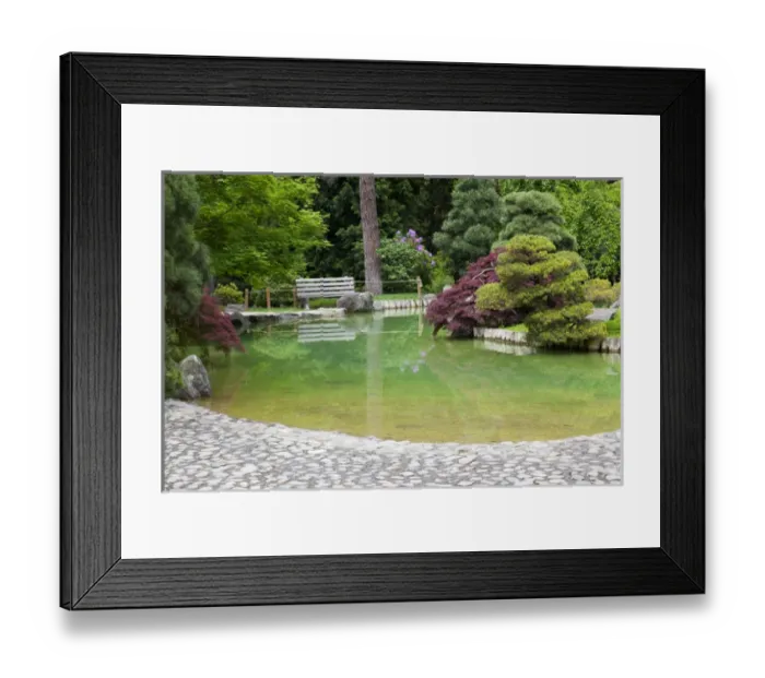 Framed Print : WA, Spokane, Manito Park, Nishinomiya Japanese Garden