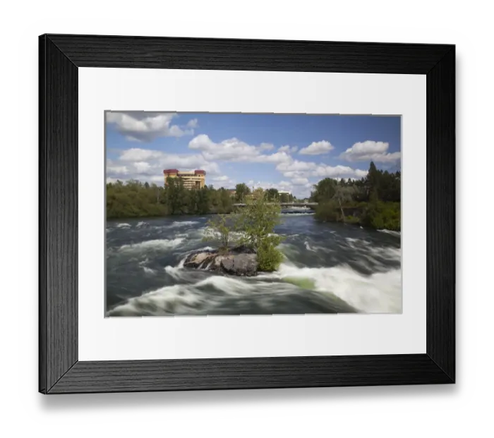 Framed Print : WA, Spokane, Riverfront Park, Spokane River