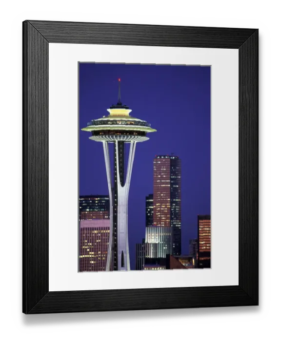 Framed Print : USA, Washington State, Seattle. Space Needle Framed Print : USA, Washington State, Seattle. Space Needle
