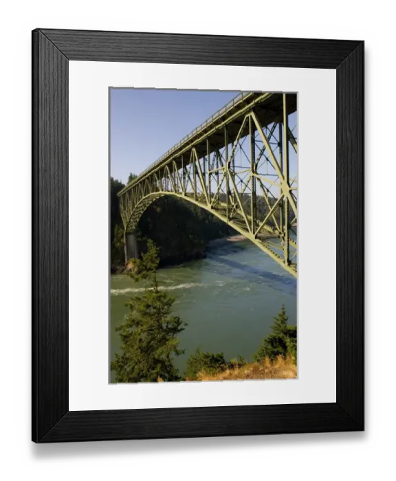 Framed Print : USA, Washington, Deception Pass State Park, Deception Pass Bridge Framed Print : USA, Washington, Deception Pass State Park, Deception Pass Bridge