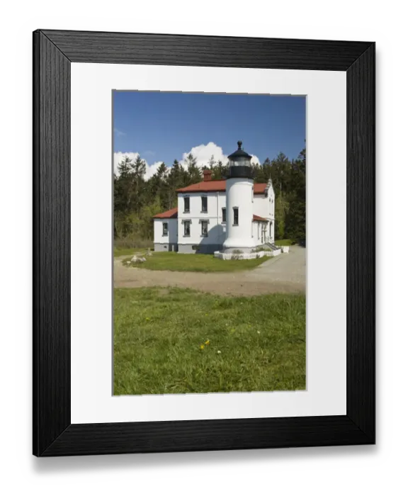 Framed Print : Admiralty Lighthouse and Ft. Warden on Whidby Island, WA Framed Print : Admiralty Lighthouse and Ft. Warden on Whidby Island, WA