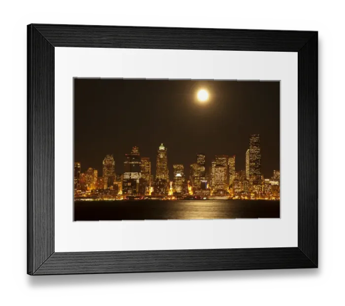 Framed Print : USA, Washington, Seattle skyline Framed Print : USA, Washington, Seattle skyline