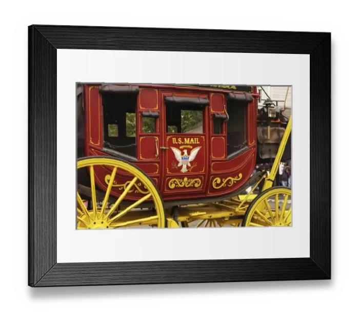 Framed Print : USA, Washington State, Issaquah, Salmon Days Festival Parade, antique U. S. Mail wagon Framed Print : USA, Washington State, Issaquah, Salmon Days Festival Parade, antique U. S. Mail wagon