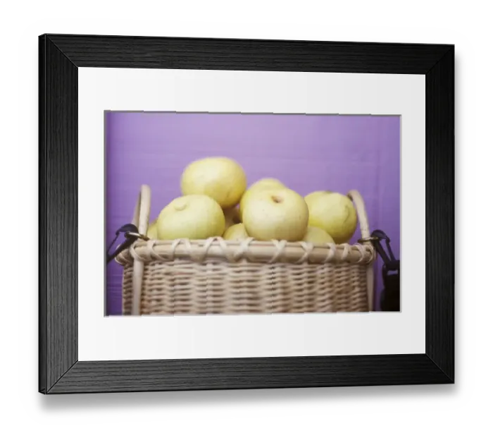 Framed Print : Asian Pears (selective focus), San Juan Island, WA Framed Print : Asian Pears (selective focus), San Juan Island, WA