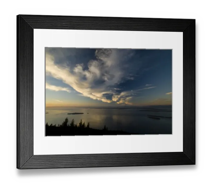 Framed Print : Island View from Mt. Constitution, Orcas Island, Washington, US Framed Print : Island View from Mt. Constitution, Orcas Island, Washington, US