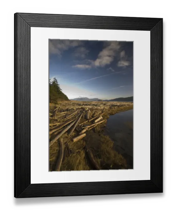 Framed Print : Spencer Spit State Park, Lopez Island, Washington, US