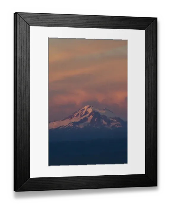 Framed Print : Mt. Baker from Mt. Constitution in Moran State Park, Orcas Island, Washington, US Framed Print : Mt. Baker from Mt. Constitution in Moran State Park, Orcas Island, Washington, US