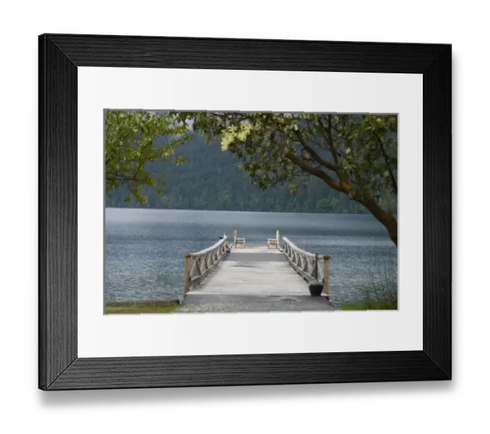 Framed Print : Dock at Lake Crescent Lodge, Olympic National Park, Washington, US Framed Print : Dock at Lake Crescent Lodge, Olympic National Park, Washington, US
