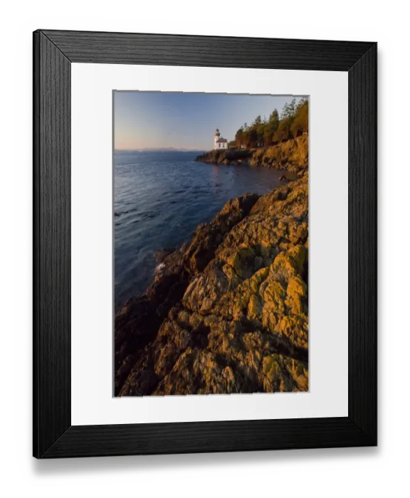 Framed Print : Lighthouse at Lime Kiln State Park, San Juan Island, Washington, US Framed Print : Lighthouse at Lime Kiln State Park, San Juan Island, Washington, US