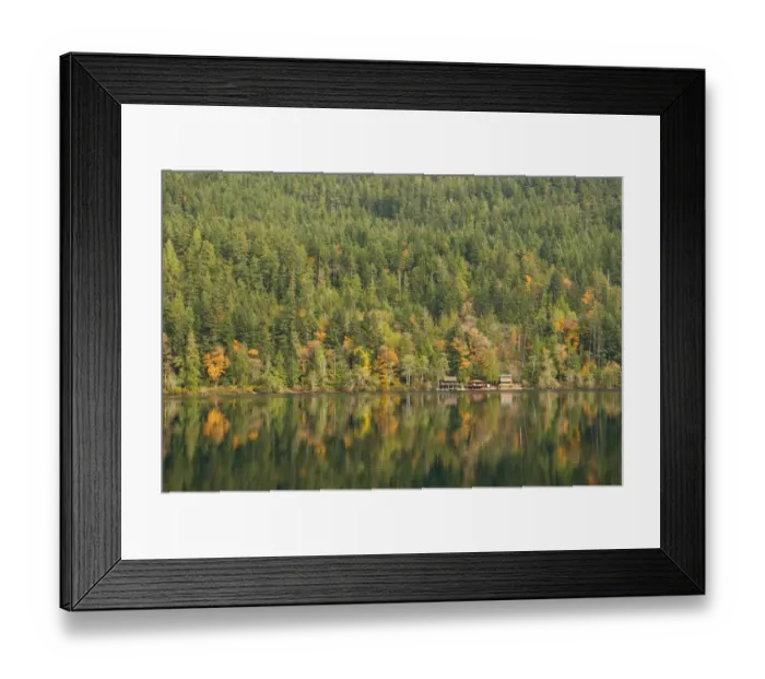 Framed Print : USA, WA, Olympic Peninsula. Lake Crescent is deep lake carved by glaciers. Located Framed Print : USA, WA, Olympic Peninsula. Lake Crescent is deep lake carved by glaciers. Located