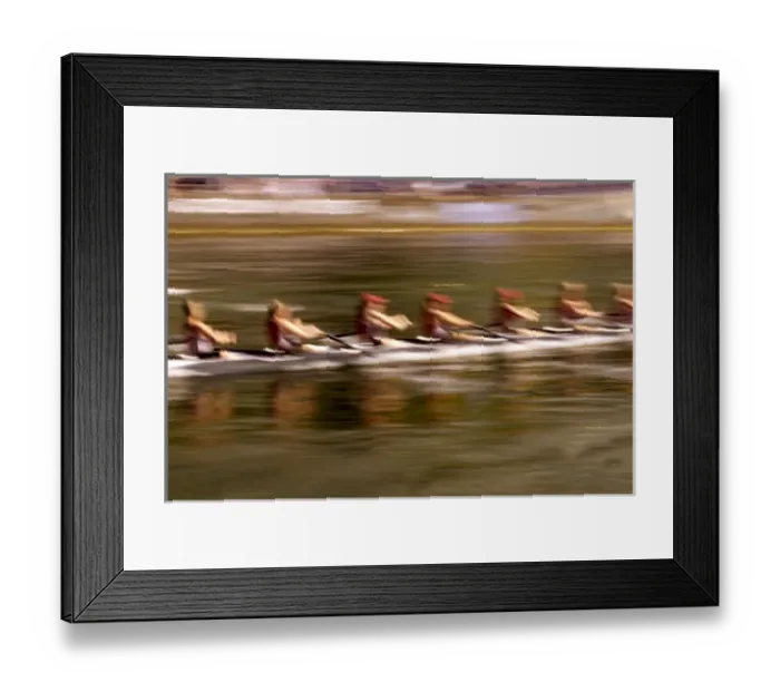 Framed Print : NA, USA, Washington, Seattle, Crew Rowing in Motion Framed Print : NA, USA, Washington, Seattle, Crew Rowing in Motion